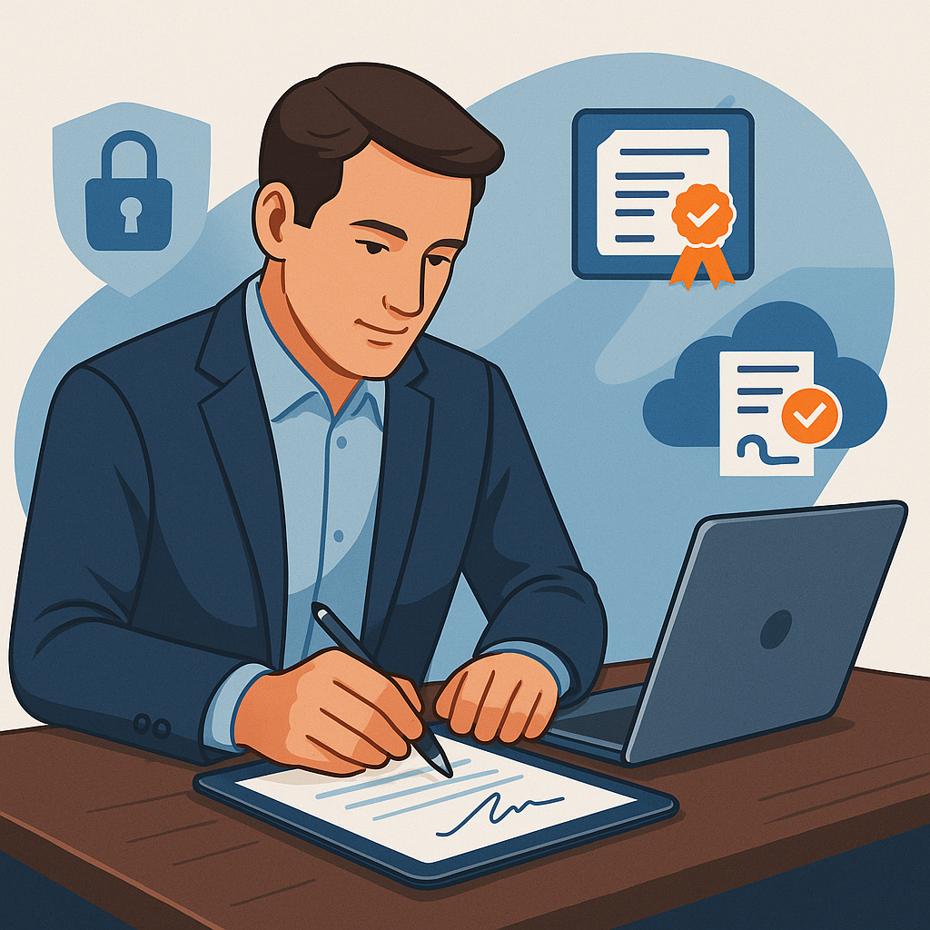 assinatura digital para IES